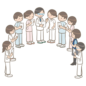 カンファレンスの様子のイラスト