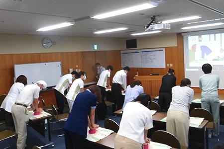 簡易救命講習の様子