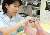 フットケア外来の様子