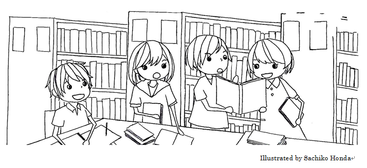 図書館の達人イメージイラスト