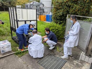 給水タンクからの応急給水