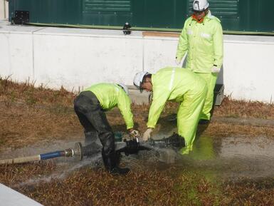 胴割れ漏水修繕訓練
