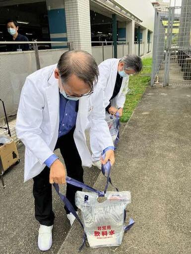 給水袋を用いた応急給水