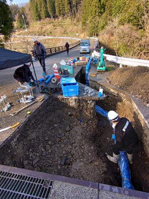 新しい水道管