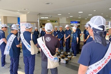 活動開始前のあいさつ風景