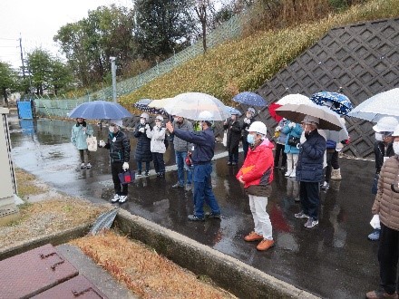 柿ノ木配水場の見学風景3