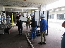 タンクに給水開始