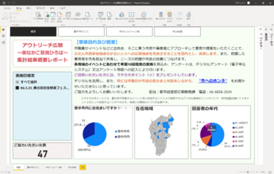 アンケートレポートのイメージ図