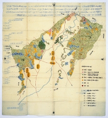 桜井谷六カ村御小物成場絵図