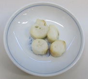 麩を水で戻した写真