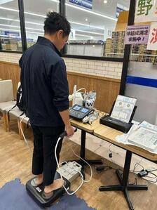 体組成測定の写真
