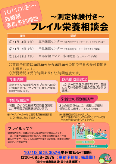 令和7年11月フレイル栄養相談会チラシ
