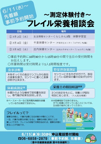 令和7年7月フレイル栄養相談会チラシ