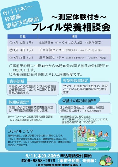 令和8年7月フレイル栄養相談会チラシ