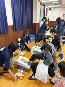 骨密度測定の様子