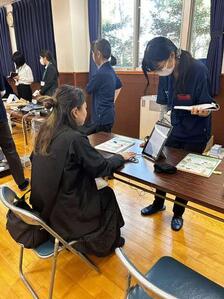 野菜摂取量測定の様子