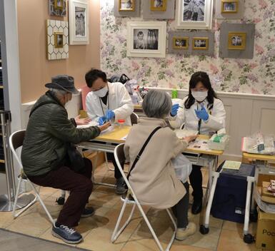 当日イベントで測定をしている様子