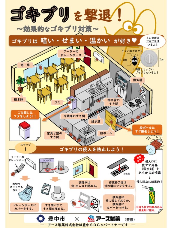 ゴキブリ対策リーフレット(表面)