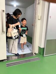 冷凍庫から出てきたところ