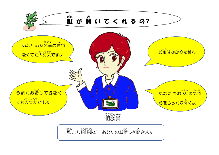 誰がきいてくれるの