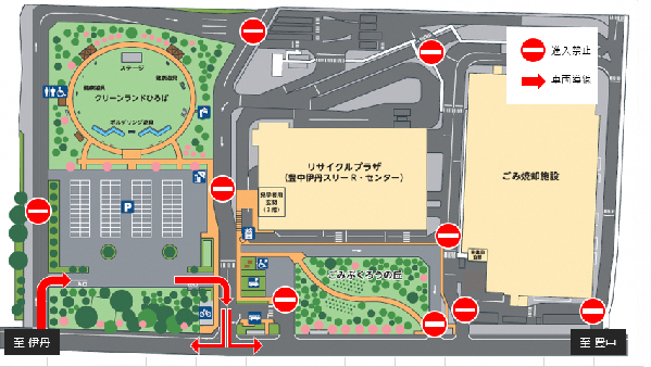 自動車でお越しの場合は、第一駐車場にお停めください。