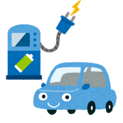 電気自動車のイラスト