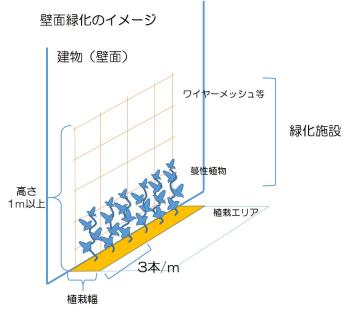 壁面緑化のイメージ