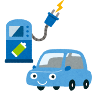 電気自動車のイラスト