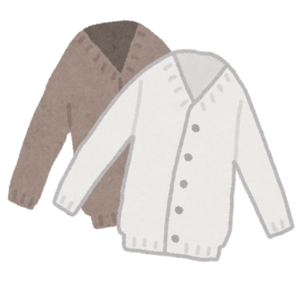 マチカネくんの暖かい服を着たイラスト