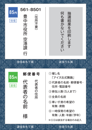 往復はがきの書き方