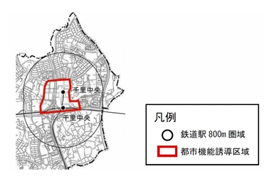 千里中央駅周辺区域図