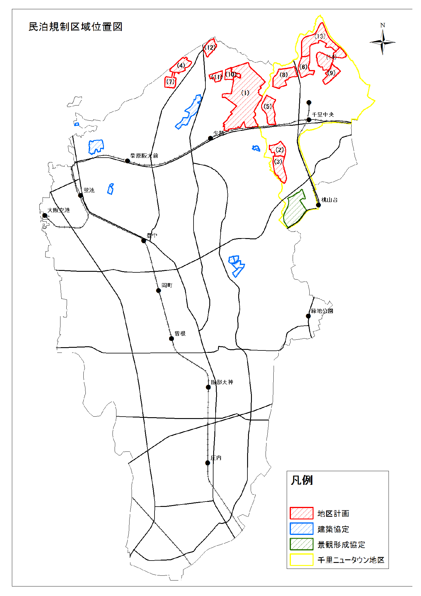 民泊規制区域図