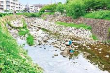 千里川の景観と野畑南公園1の画像