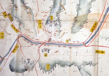 150年前の地図（現在の千里中央付近）