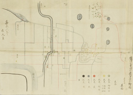 原田中倉村絵図