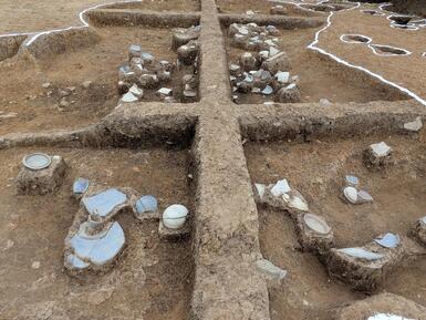 廃棄された須恵器