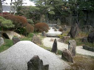 国指定名勝西山氏庭園のようす