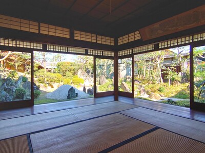 西山氏庭園　離れ座敷の写真