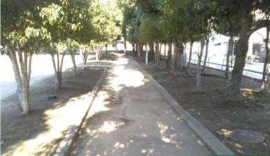 舗装前の園路の画像