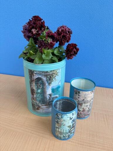 コルク栓人形と小物入れ