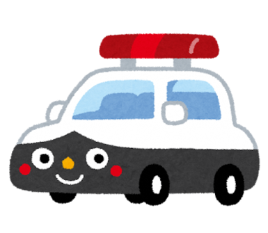 パトロールカーのイラスト