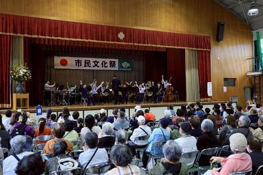 緑地公民分館市民文化祭会場にて