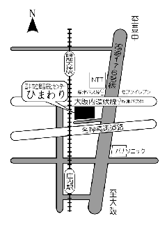 豊中市立障害福祉センター　ひまわり地図